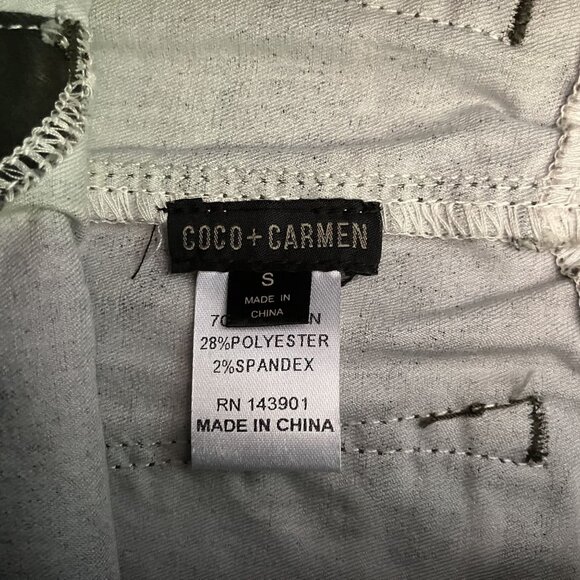 Coco + Carmen Camo Cargo Skirt S Polyester/Spandex Blend - Picture 2 of 4